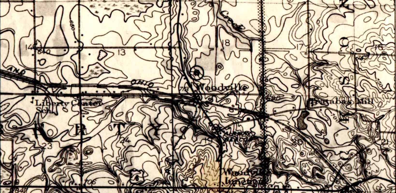 Porter 1934 USGS topo microfilm print