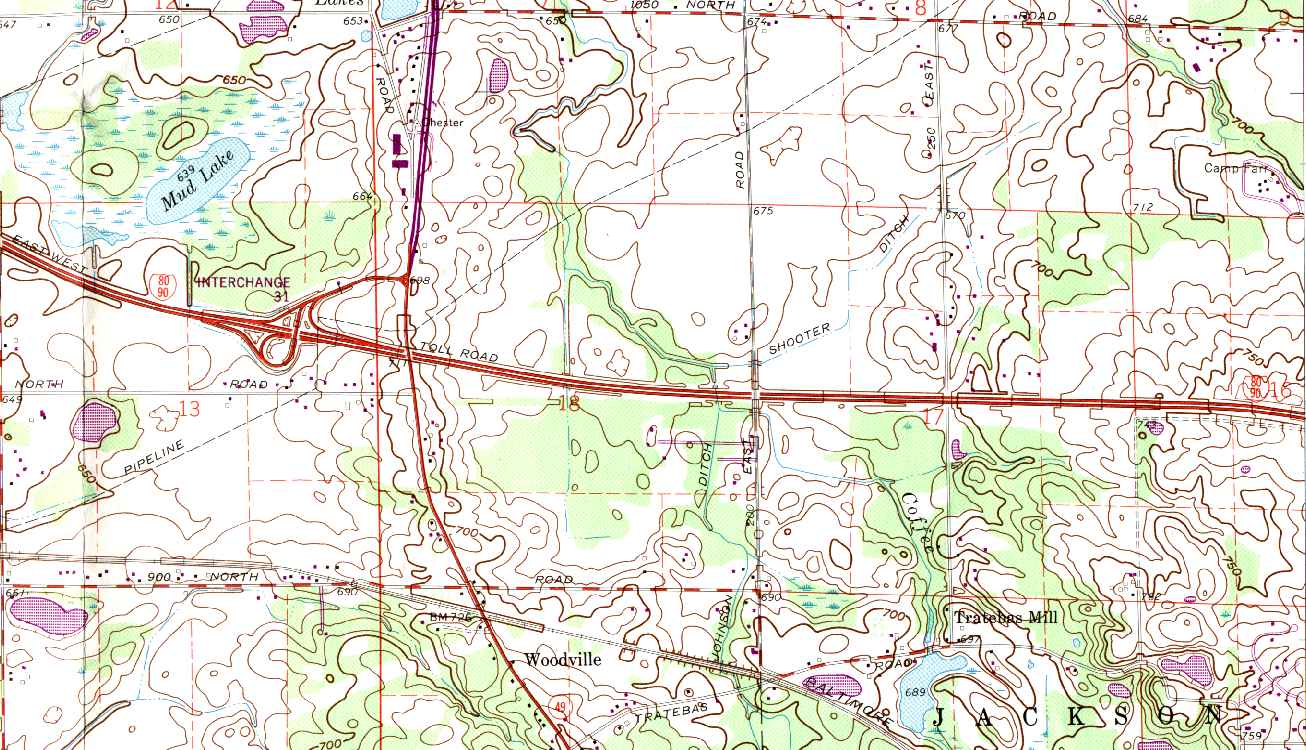 Chesterton 1986 USGS topo