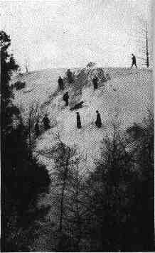 THIS IS A SAND-DUNE COVERED WITH SNOW